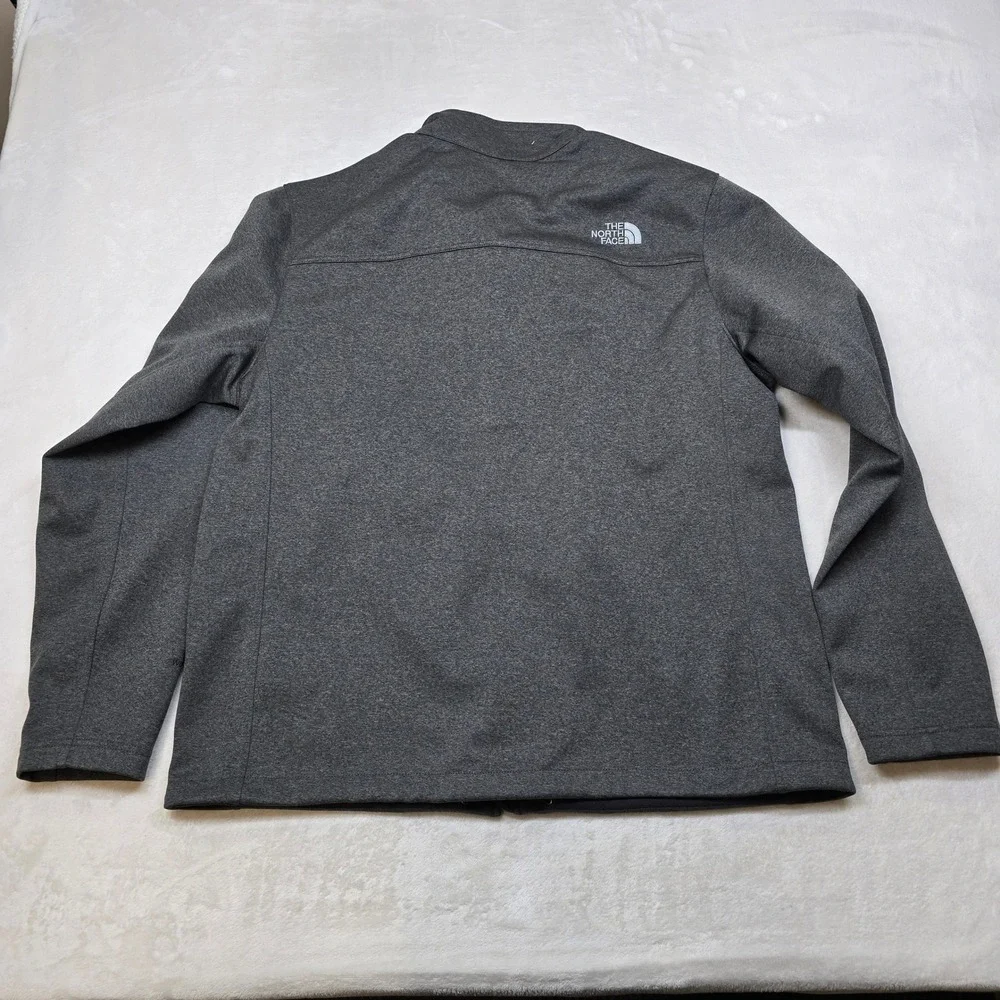 The North Face WindWall Jacket Mens XL Gray Soft Shell Windbreaker Co.‎ Logo
